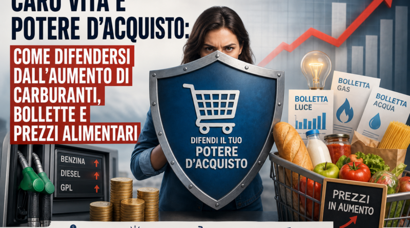 Caro vita e potere d’acquisto: come difendersi dall’aumento di carburanti, bollette e prezzi alimentari