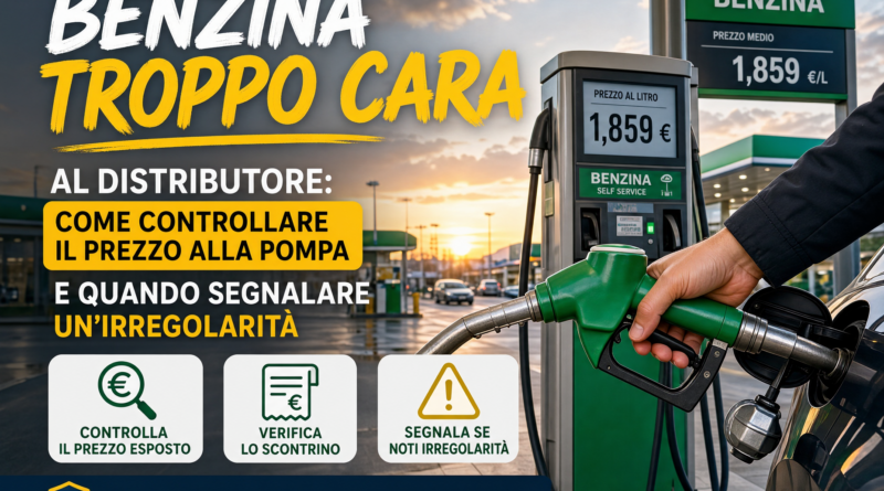 Benzina troppo cara al distributore: come controllare il prezzo alla pompa e quando segnalare un’irregolarità
